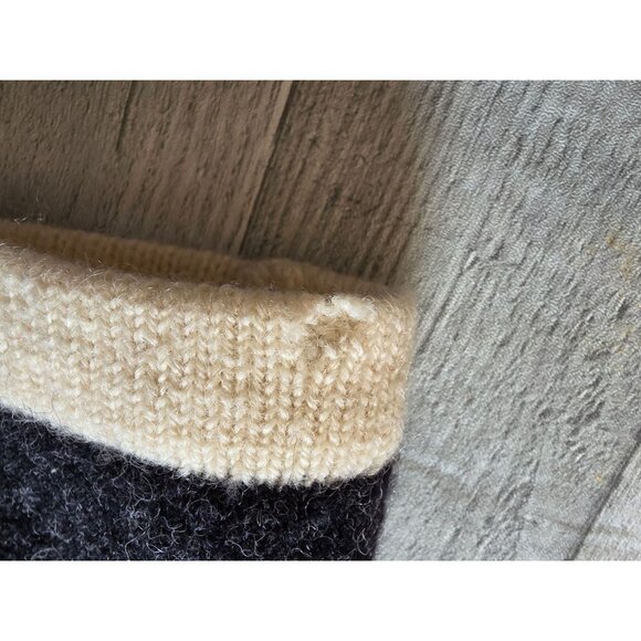 Vintage Squaw Valley Wool Nordic Cardigan Sweater Rose Embroid Pewter Clasps PM - Picture 7 of 9